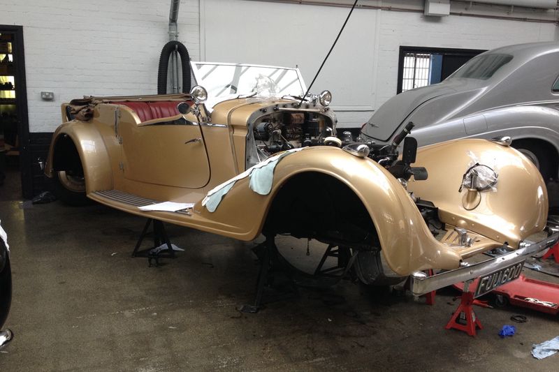 Frank Dale 1939 Bentley 4 ¼ Litre Overdrive Open Tourer by Vanden Plas Restoration Case Study